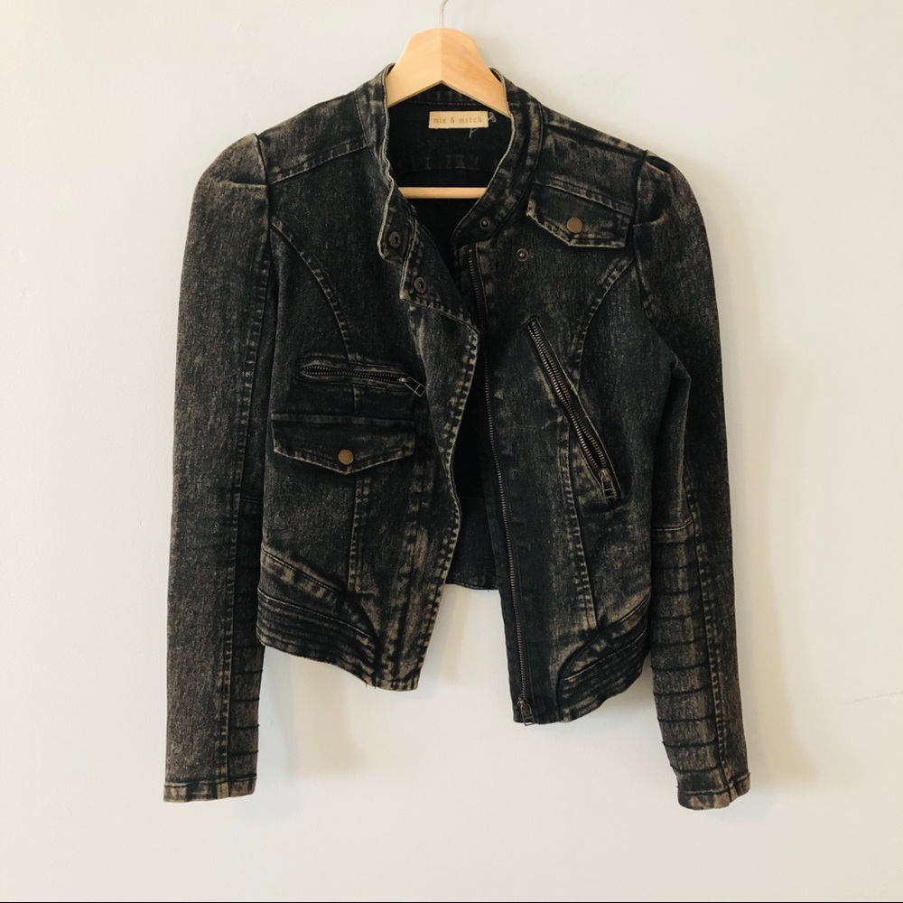 Mix and Match | Acid Wash Moro Jacket Small
